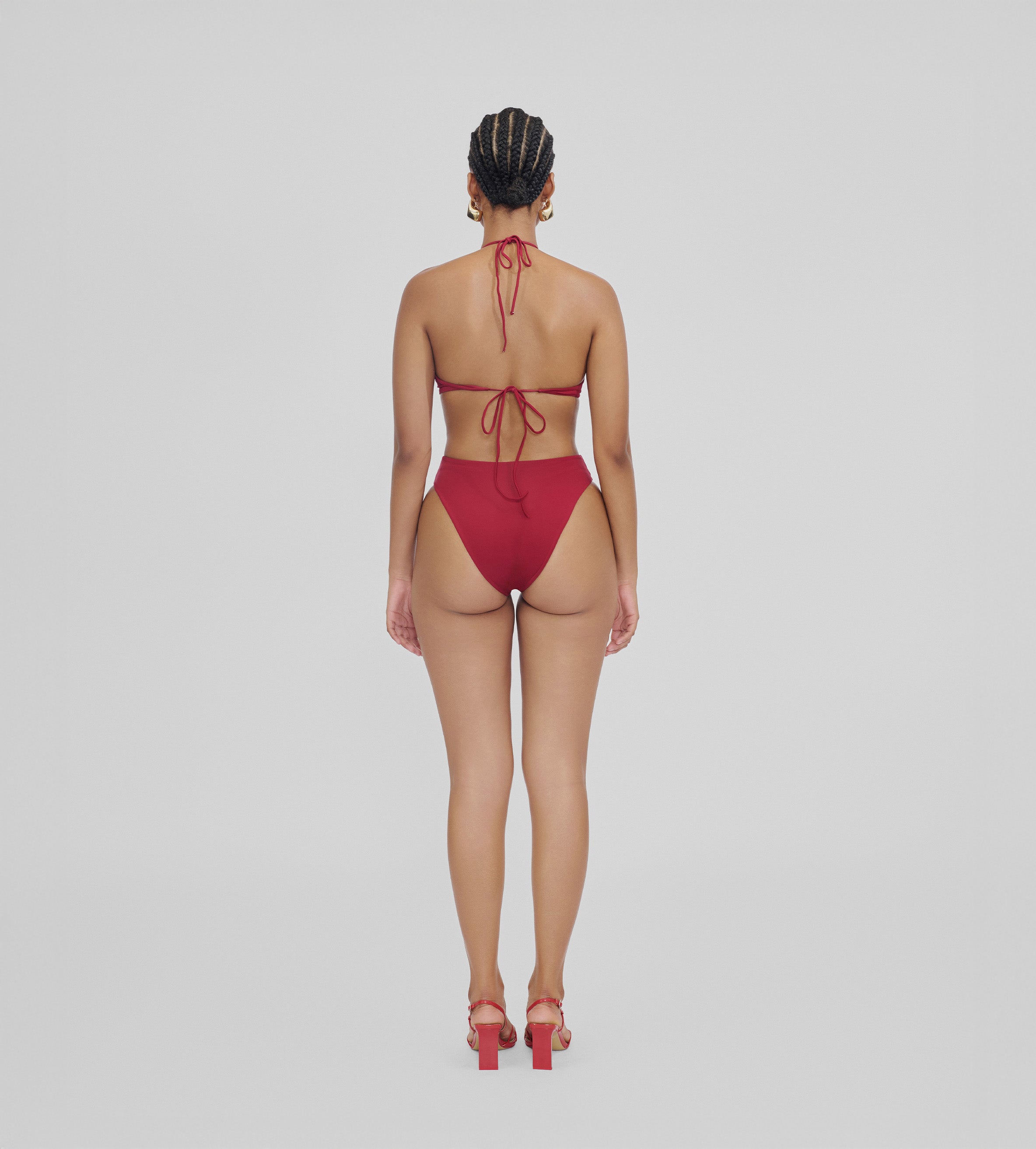 Traje de baño de dos piezas Quero Maygel Coronel Carmesi