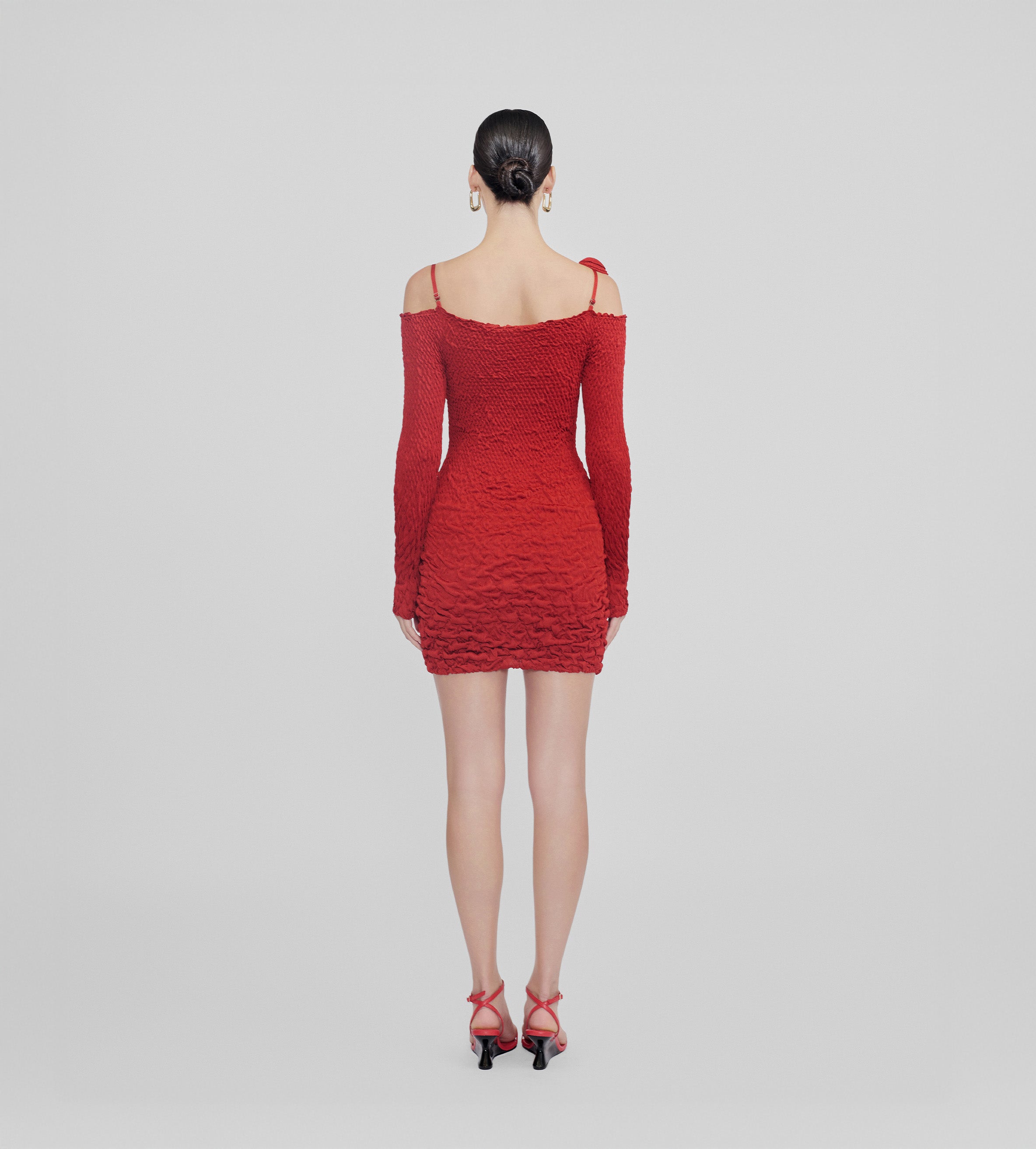 Vestido miniParga Maygel Coronel Posterior