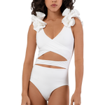NEBULA OFF WHITE NEBULA - Traje de Baño de Una Pieza Elegante Dama