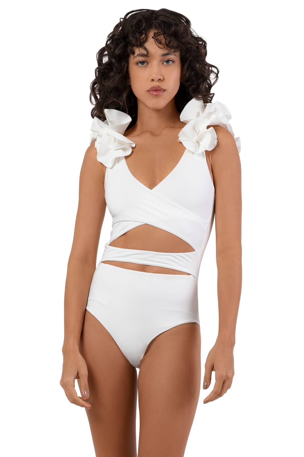 NEBULA OFF WHITE NEBULA - Traje de Baño de Una Pieza Elegante Dama