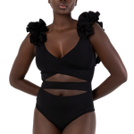 NEBULA BLACK NEBULA - Traje de Baño de Una Pieza Elegante Dama
