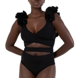 NEBULA BLACK NEBULA - Traje de Baño de Una Pieza Elegante Dama